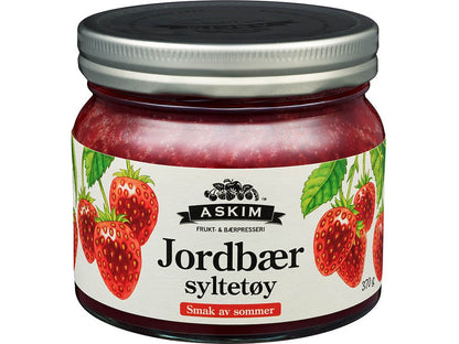Askim Strawberry Jam 370g (jordbær syltetøy) – Norwegian Foodstore
