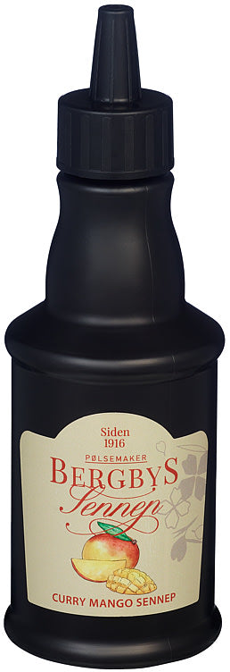 Bergbys Mustard Curry-Mango 250 grams