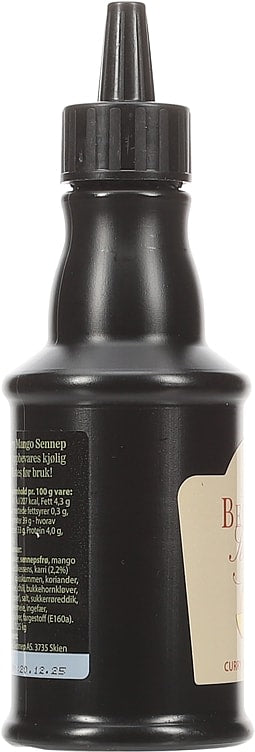 Bergbys Mustard Curry-Mango 250 grams