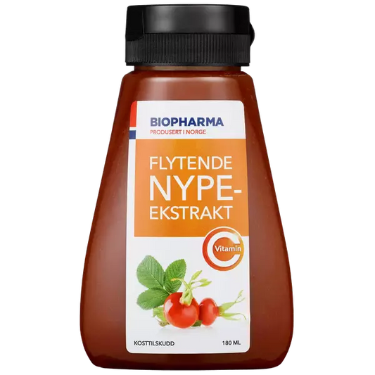 Biopharma rose hip extract 180ml (Nypeekstrakt) Norwegian Foodstore