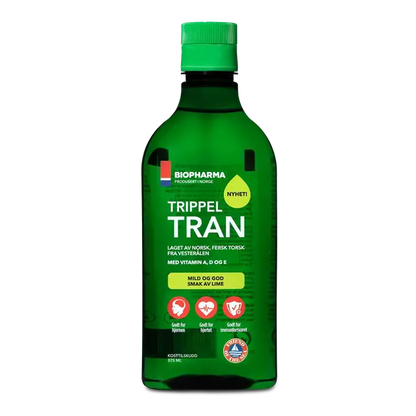Biopharma Triple tran - Lime Flavour 375ml (Tran lime smak) Norwegian Foodstore