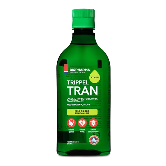 Biopharma Triple tran - Lime Flavour 375ml (Tran lime smak) Norwegian Foodstore
