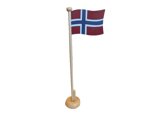 Table Flag Wood (Bordflagg trefarget ) 31 cm