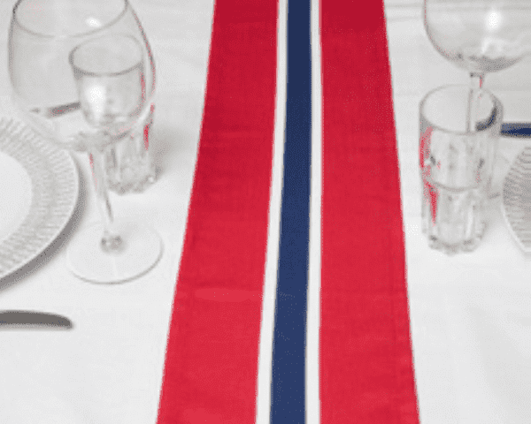 Løper (Table runner) Norwegian flag Norwegian Foodstore