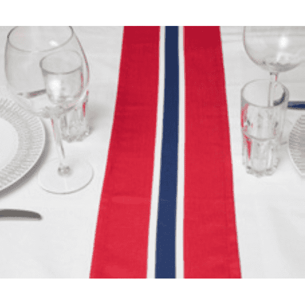 Løper (Table runner) Norwegian flag Norwegian Foodstore