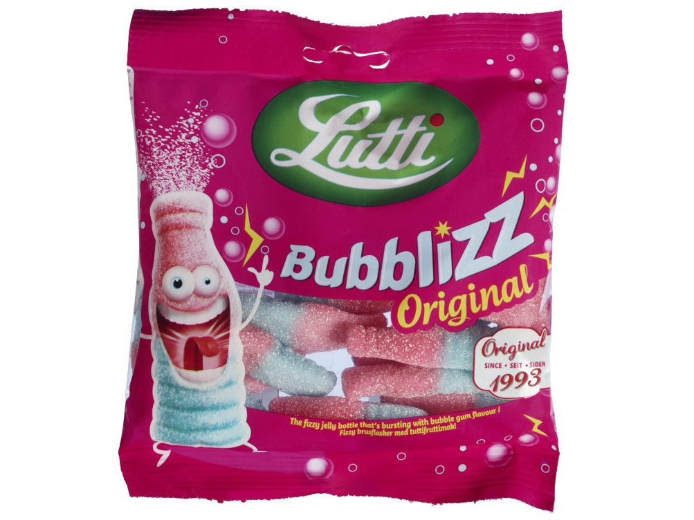 Bubblizz Sour Soda Bottles (100 grams) Norwegian Foodstore