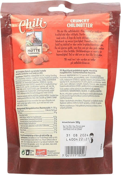 Den Lille Nøttefabrikken Hot Chili Nuts 160 gram