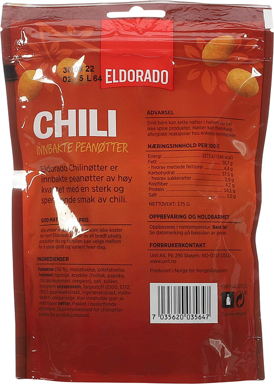 Chillinuts 175 gram (Chilinøtter) Norwegian Foodstore