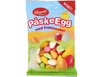 Easter egg with fruit flavor (påskeegg med fruktsmak) 130g – Norwegian Easter candy with fast worldwide shipping