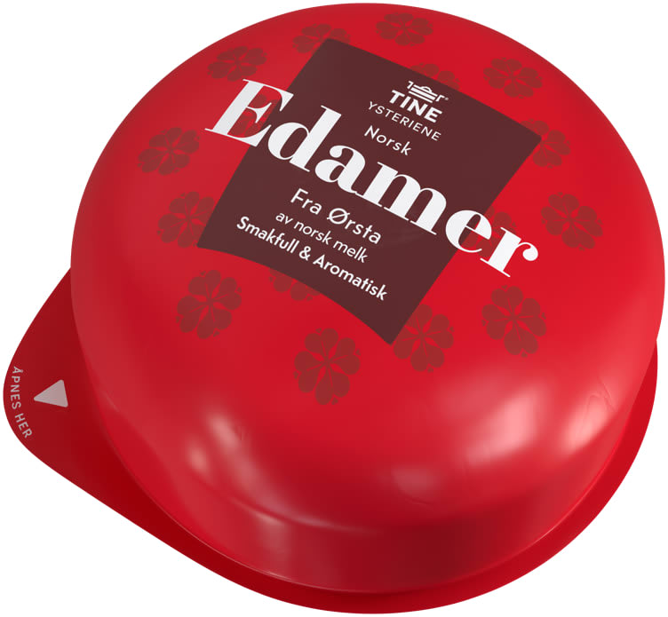 TINE Norsk Edamer in red packaging