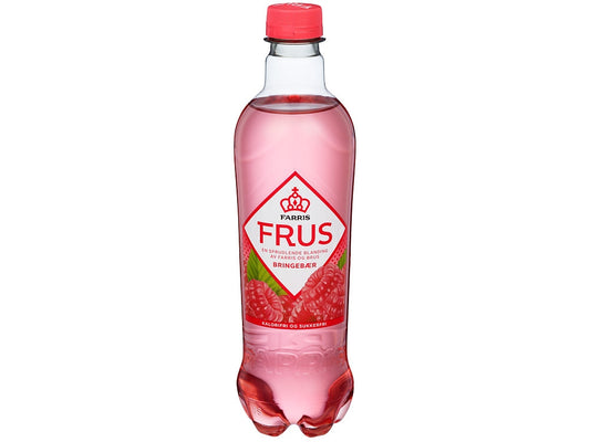 Farris Frus Raspberry 500ml  – Norwegian sparkling flavored water from Norway with fast worldwide shipping