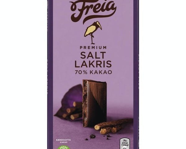 Freia 70% Dark salty liquorice 100 grams (Salt lakris)