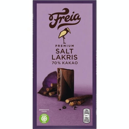 Freia 70% Dark salty liquorice 100 grams (Salt lakris)