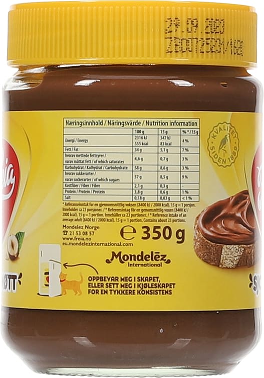 Freia Sjokonøtt 350 grams (Sjokolade / nøtte pålegg) Norwegian Foodstore