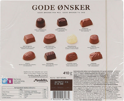 Freia Best wishes mixed chocolates 410 gram (Gode ønsker konfekt) Norwegian Foodstore