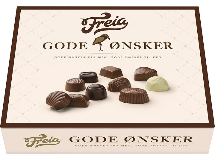 Freia Best wishes mixed chocolates 410 gram (Gode ønsker konfekt) Norwegian Foodstore