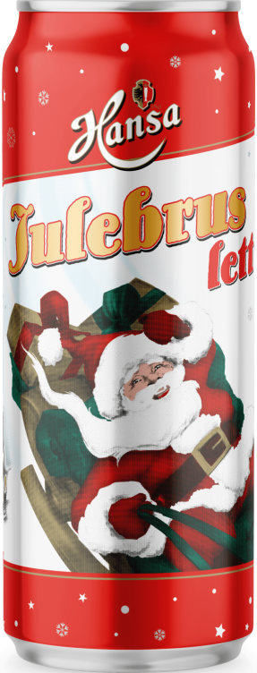 Hansa Christmas Soda Light, Sugar free 330 ml (Julebrus) Norwegian Foodstore