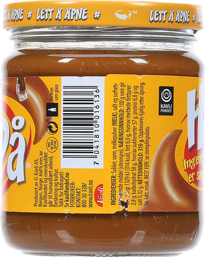 HaPå bread spread 310g (pålegg) – traditional Norwegian caramel milk spread from Norway with fast worldwide shipping