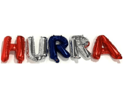 17 mai foil balloon garlands HURRA