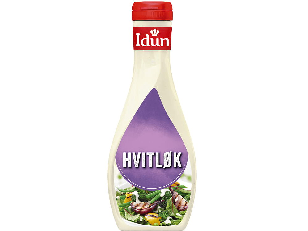 Idun Garlic Dressing 440 g – front of bottle