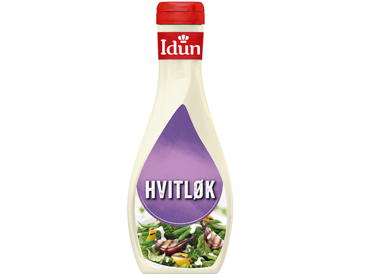 Idun Garlic Dressing 440 g – front of bottle