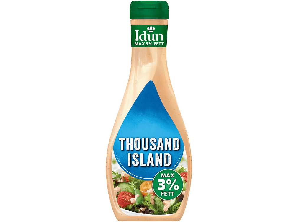 Idun Thousand Island Dressing MAX 3% Fat 465 g – front of bottle