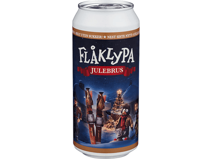 Flåklypa sugar-free Christmas soda 440 ml front of can