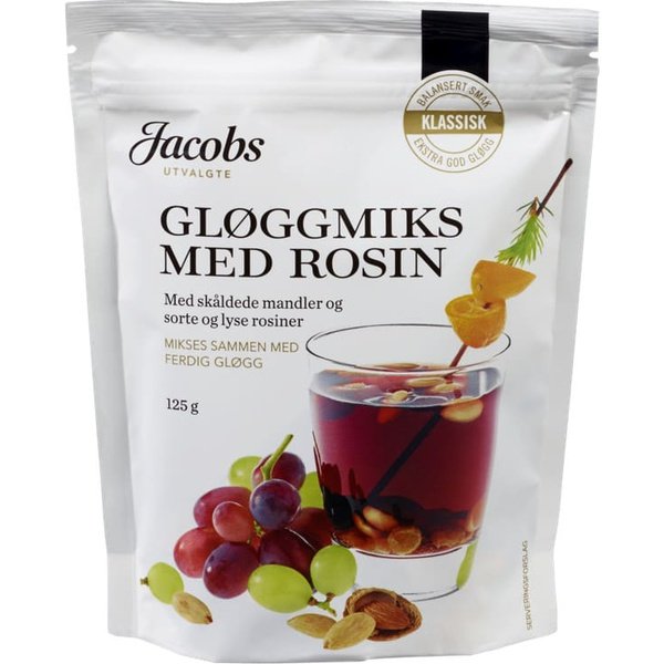 Jacobs Gløggmix with raisins 125 grams (Gløggmiks med rosin)