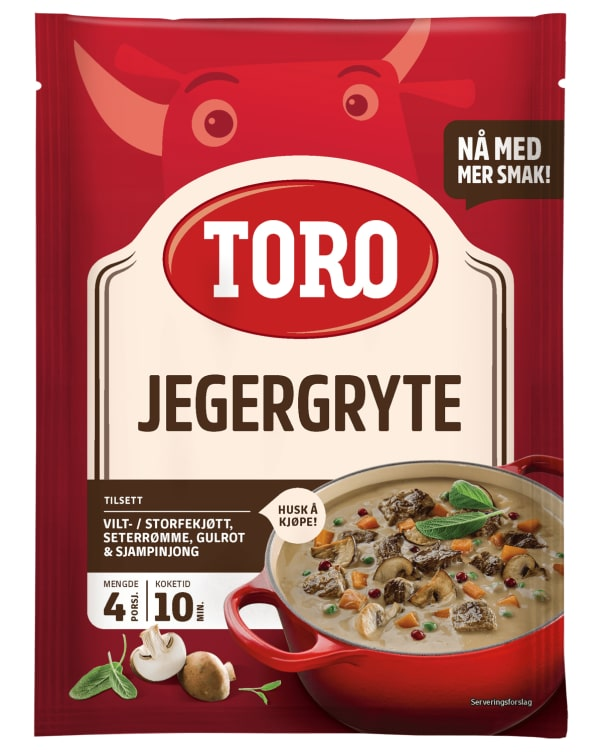 TORO Jegergryte hunter’s stew mix 99 g, front of package