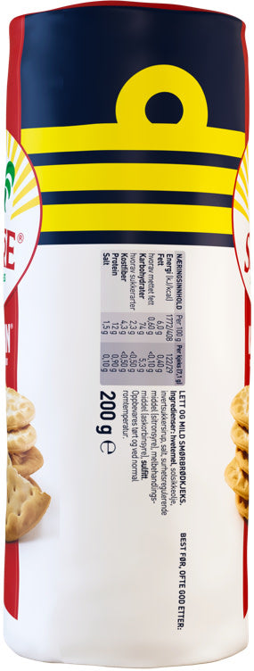 Kaptein biscuit 200 gram (kjeks) Norwegian Foodstore