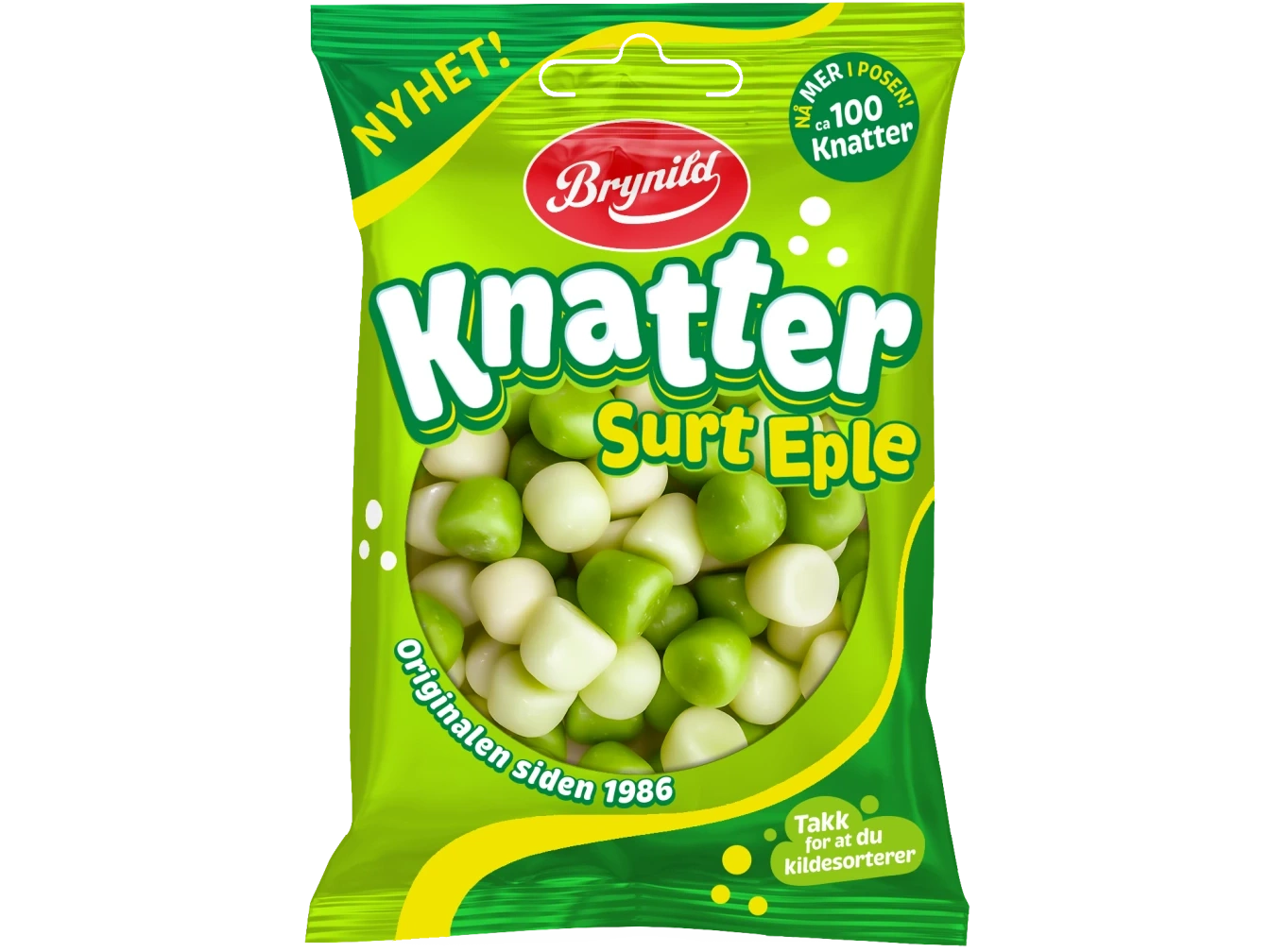 Brynild Knatter Sour Apple 100 grams