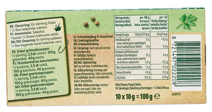 Vegetable broth 10 pcs 100 grams (Grønnsaksbuljong)