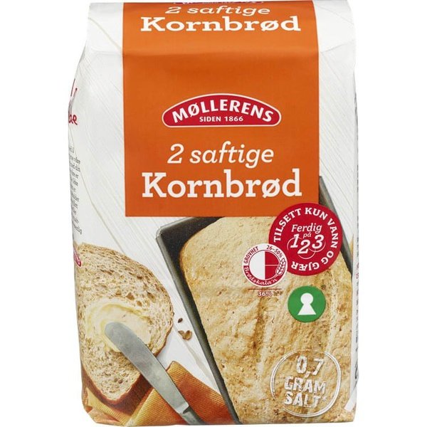 Møllerens Grain bread mix 1 Kg (Kornbrød) Norwegian Foodstore