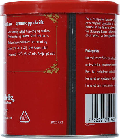 Freia Baking powder 250 grams (Bakepulver)