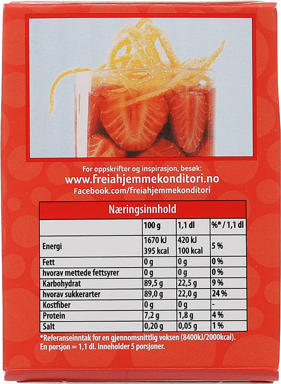 Freia Strawberry Jelly powder (Jordbær Gele pulver) 125 gram