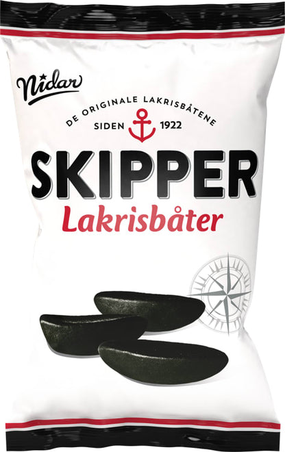 Nidar Skipper liquorice boats 200 grams (Lakrisbåter)