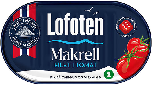 Lofoten Mackerel in tomato sauce (Makrell i tomat) 170 grams