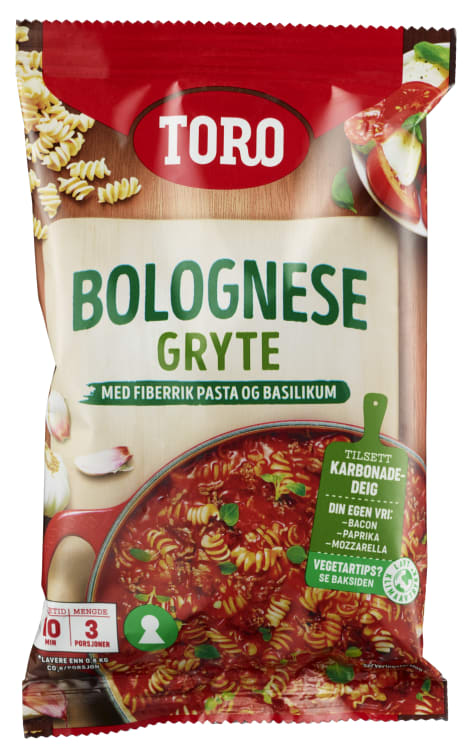 Toro Bolognese Stew (Bolognese gryte) 207 grams