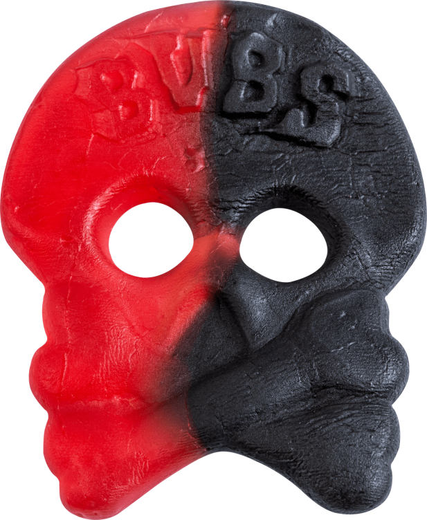 Bubs Skulls Raspberry/Licorice 4kg Snop