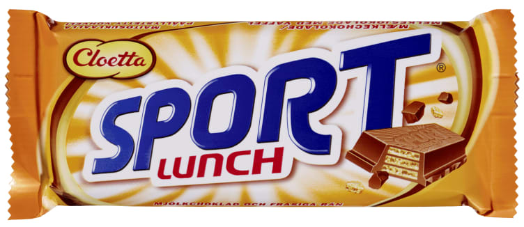 Cloetta Sport lunch double chocolate bar 80 gram