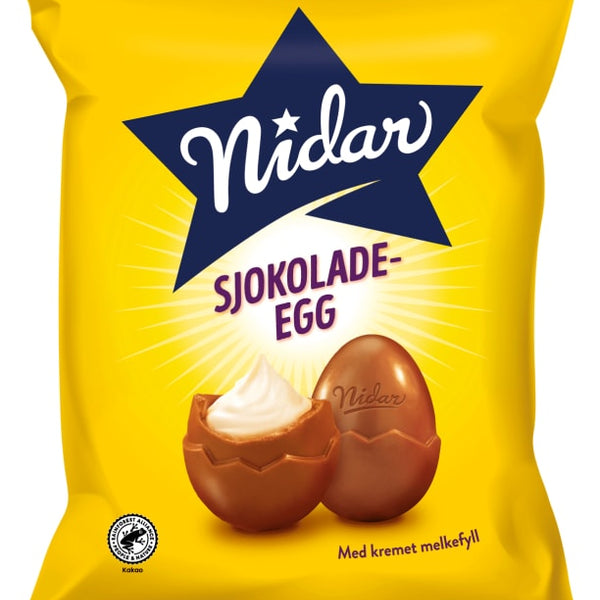 Nidar Chocolate Eggs (Sjokolade egg) 187 grams