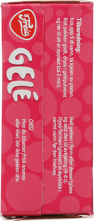 Freia Raspberry Jelly powder (Bringebær Gele pulver) 125 gram