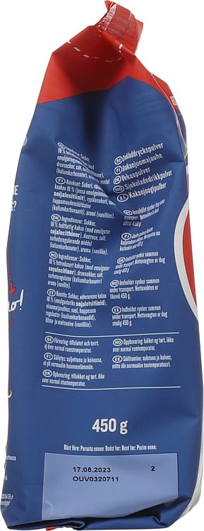 O'Boy original chocolatemilk powdermix (Sjokolademelk pulver) 450 grams