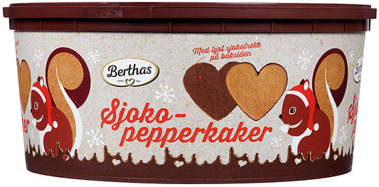 Berthas Choco gingerbread cookies 330 grams (Sjokopepperkaker)
