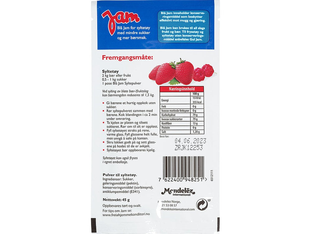 JAM powder (Syltepulver) 45 gram