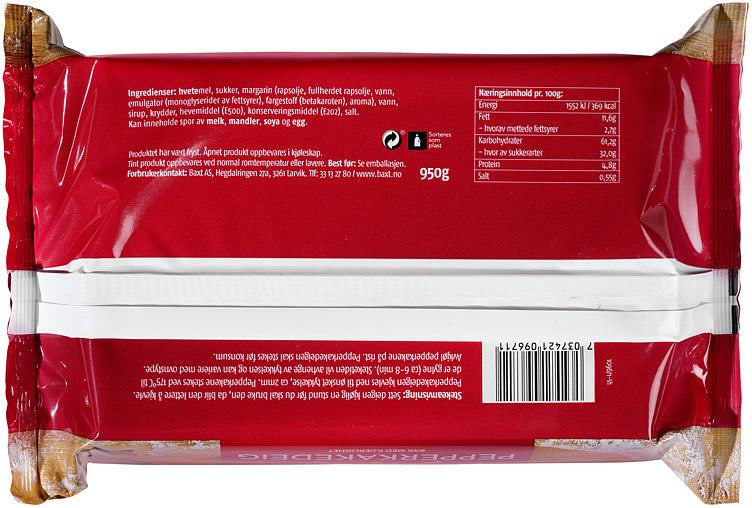 Gingerbread dough 950g (Pepperkakedeig)