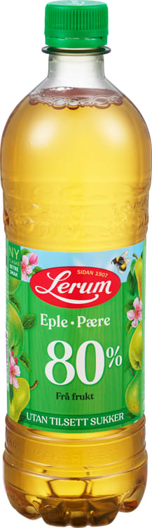 Lerum Apple & pear 0,75 L concentrate (Eple og pære saft)
