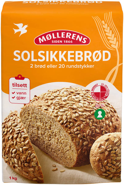 Møllerens Sunflower bread mix 1 Kg (Solsikkebrød)