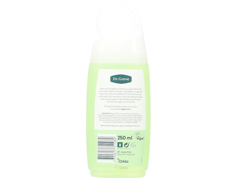 Dr. Greve Aloe Vera Showergel 250 ml (Dusjgele)