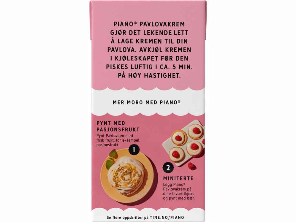 Piano pavlova cream 500 ml (Pavlovakrem)